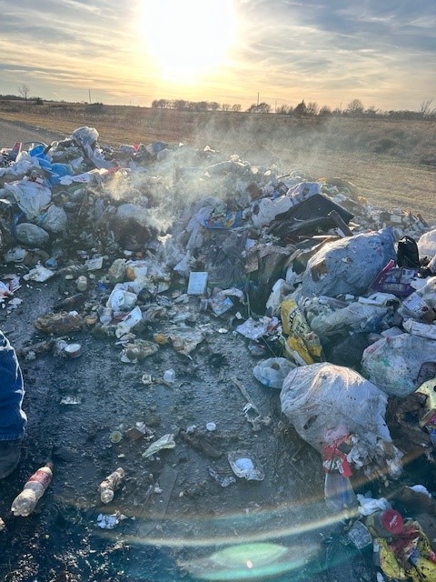 SORD Trash Truck Load Fire